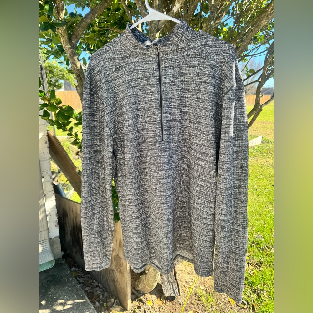 Lululemon Surge Warm 1/2 Zip Men's Size XXL Gray Stretch Running Pullover